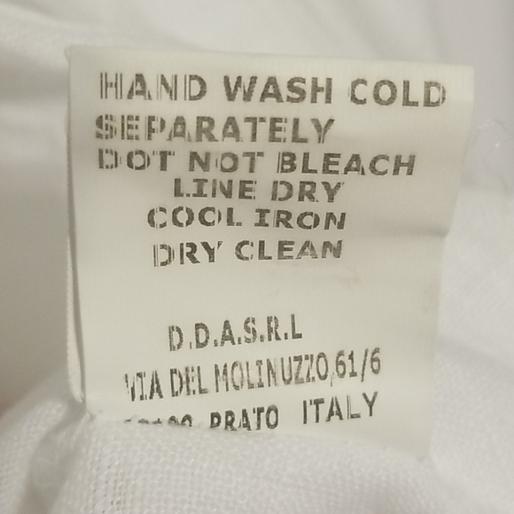 LINA Tomei Linen Round Beaded Neck Sheath Dress - Picture 6 of 7